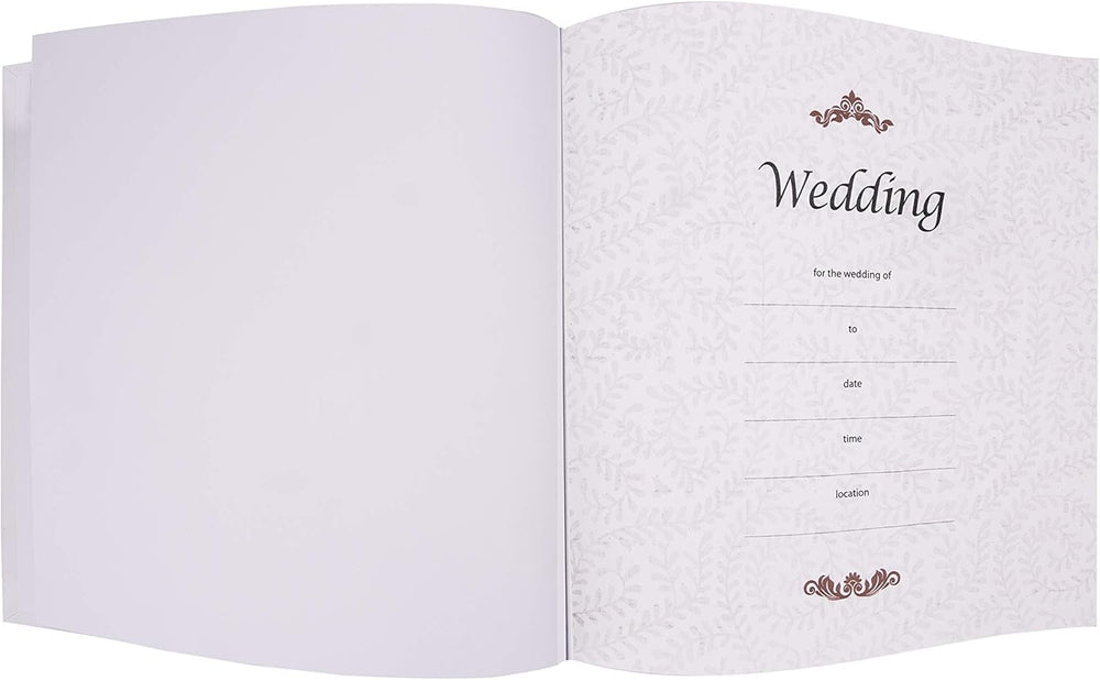 Kenro Fleur White Traditional Wedding Photo Album – 23 x 24 cm Pages