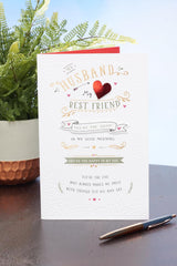 UK Greetings Valentine's Day Card For Husband - Affectionate Design