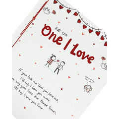 One I Love Valentine's Day Card, Valentine's Day Card to The One I Love, Cute Valentine's Card for Him or Her, Romantic Valentine's Day Card