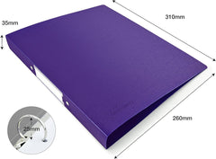 Rapesco Germ-Savvy® Antibacterial: A4 (2-Ring) PP Ring Binder, 35mm Spine – Blue (1 Unit = 4 Binders)