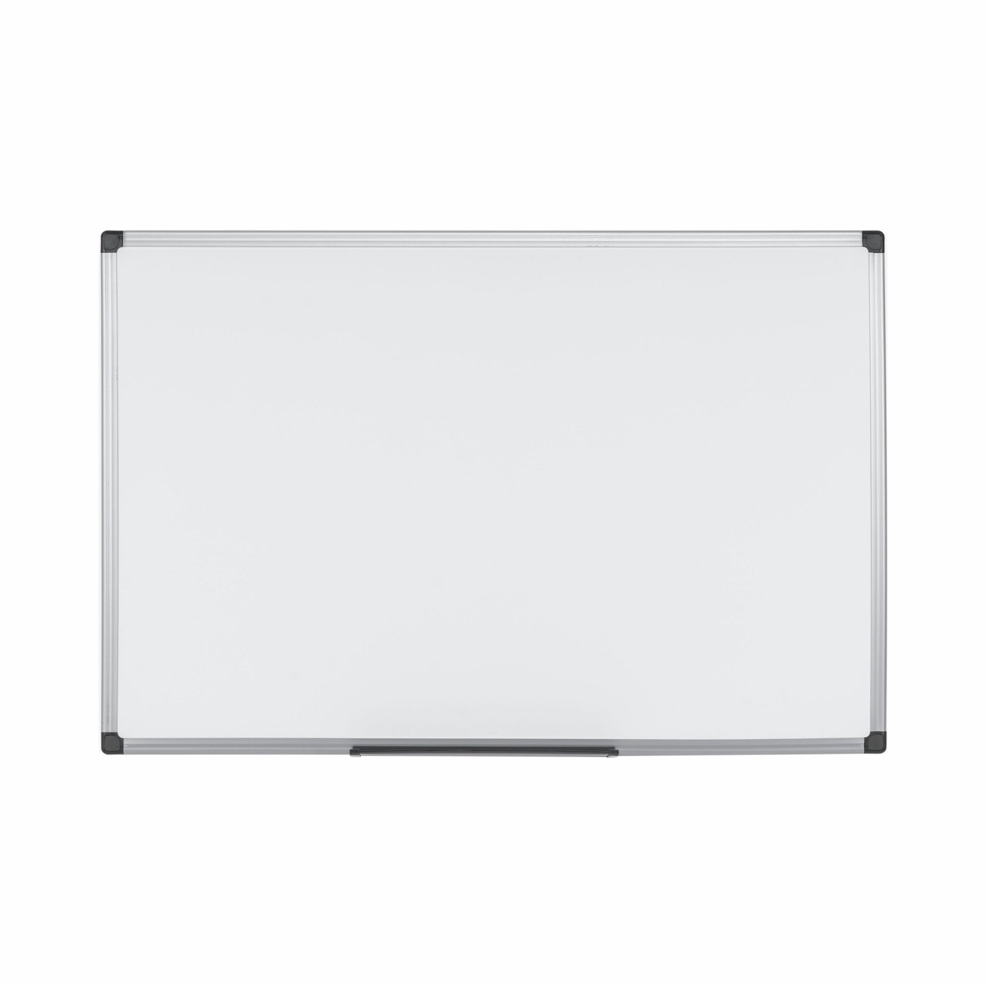 Bi-Office Maya Magnetic Melamine Whiteboard Grey Plastic Frame 900x600mm - MB0707186 DD