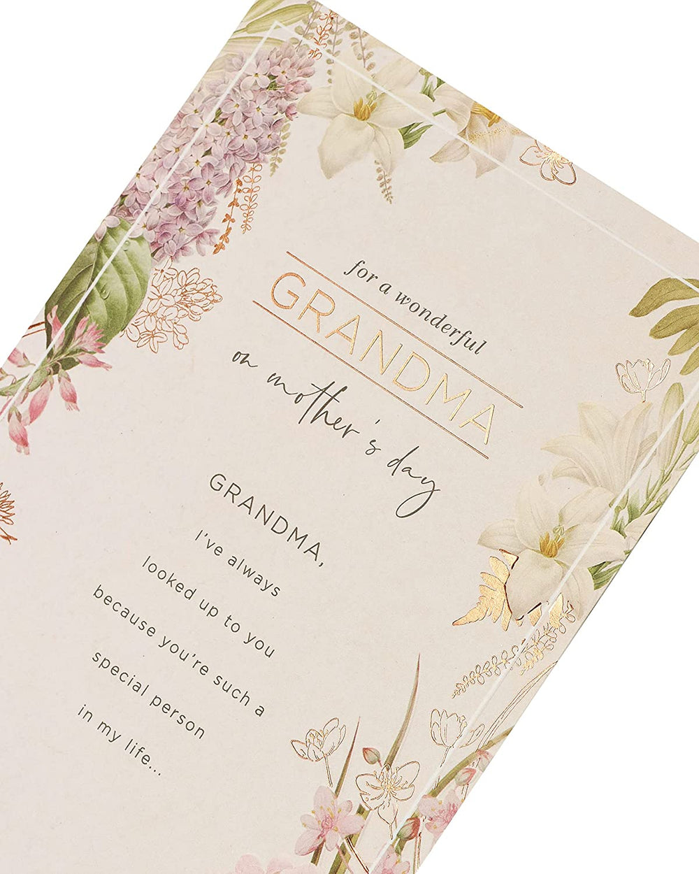 Floral Design Grandma Mother's Day Card