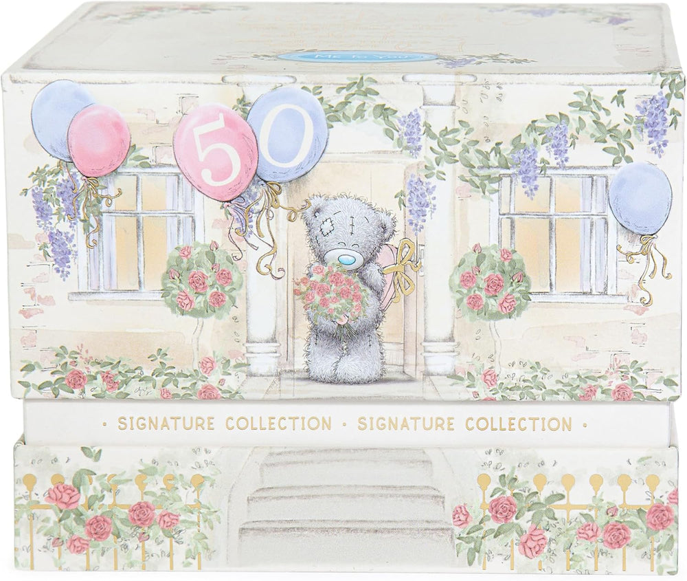 Tatty Teddy Luxury Bone China Mug in Satin Lined Box 50th Birthday Gift Signature Collection