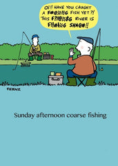 Funny Fishing Birthday Card for Him – Coarse Fishing Adult Humour Joke