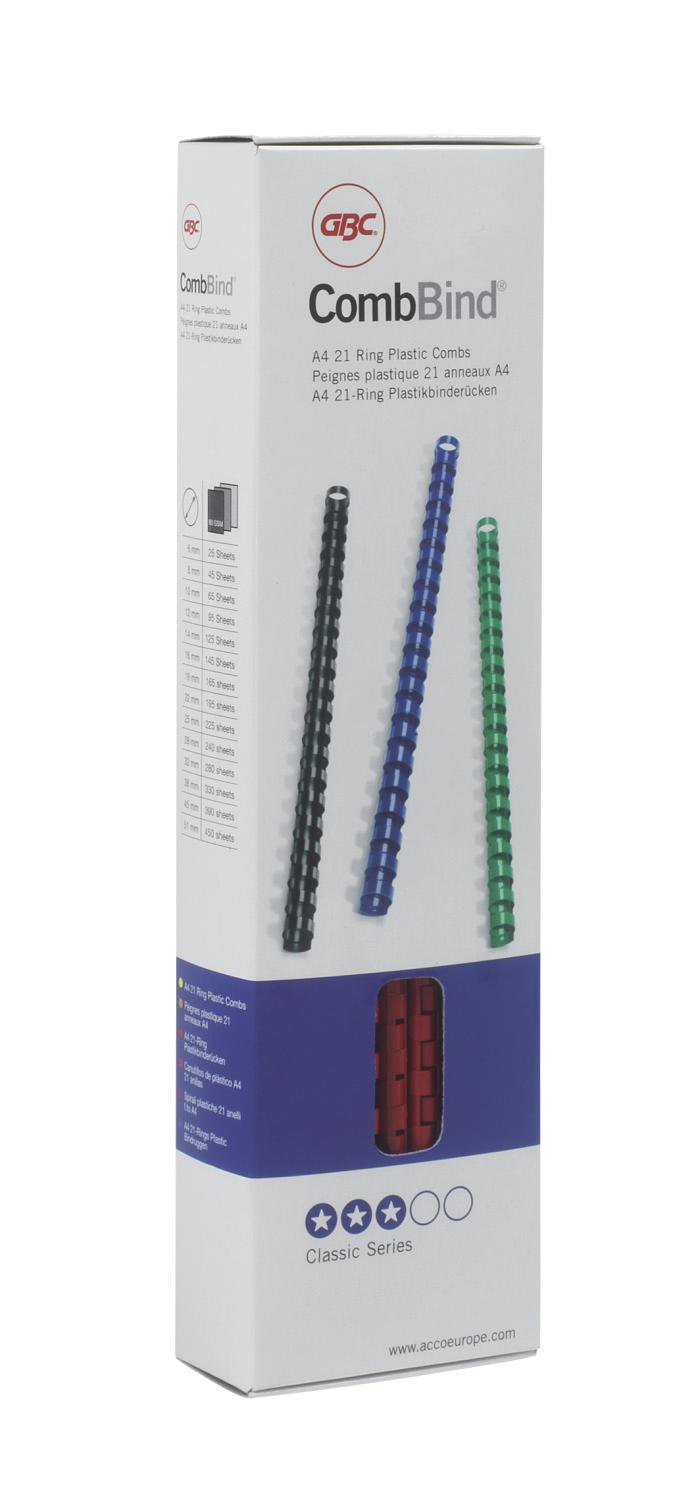 GBC Binding Comb A4 12mm Blue (Pack 100) 4028237