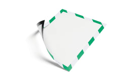 Durable DURAFRAME SECURITY Magnetic Frame Safety Sign & Document Holder A4 Green/White (Pack 5) - 4945131