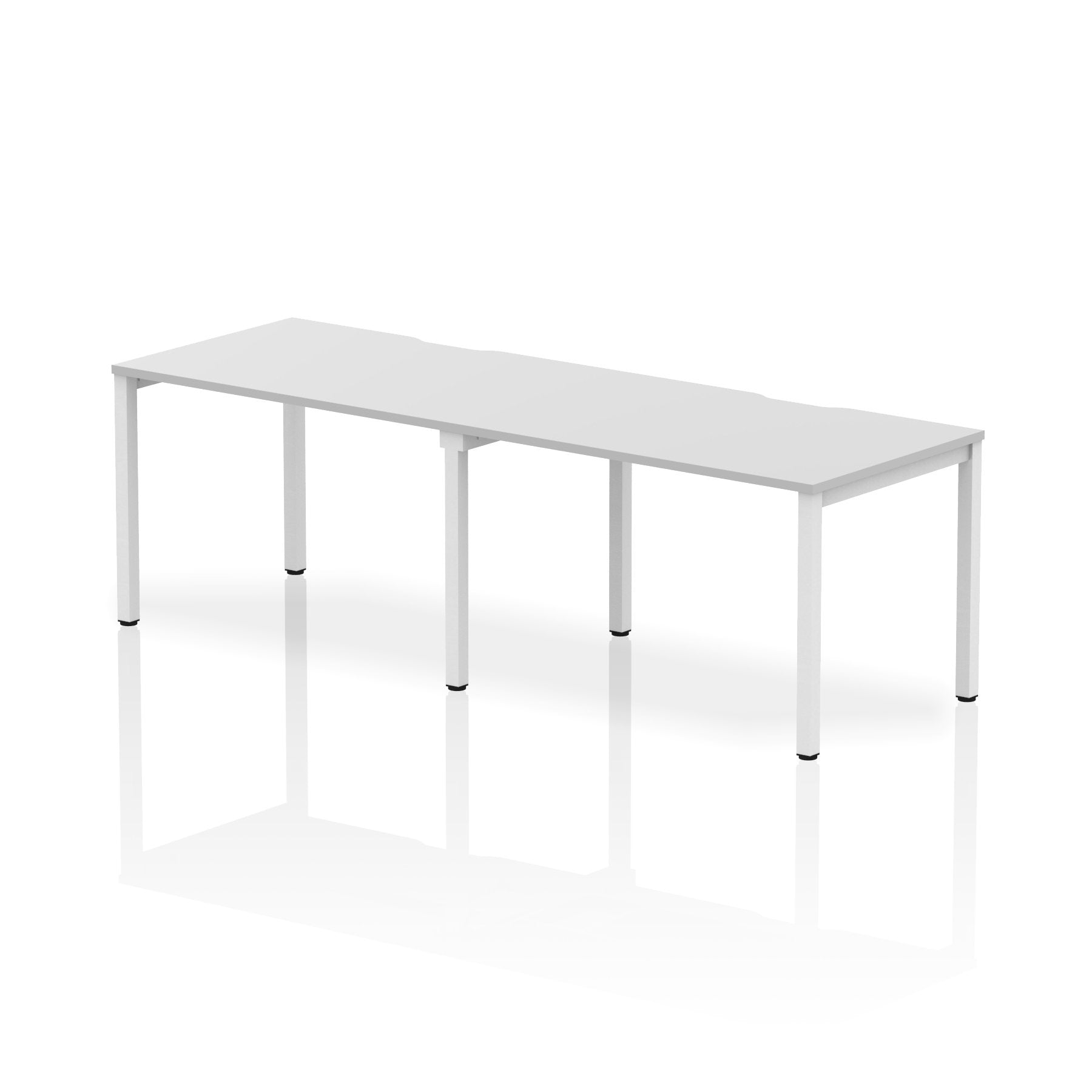 Dynamic Evolve Plus 1200mm Single Row 2 Person Desk White Top White Frame BE356 DD
