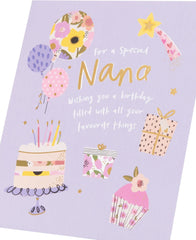 UK Greetings Birthday Card for Nana - Favourite Things Design