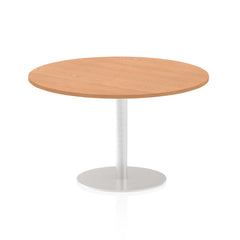 Dynamic Italia 1200mm Poseur Round Table Oak Top 725mm High Leg ITL0164 DD