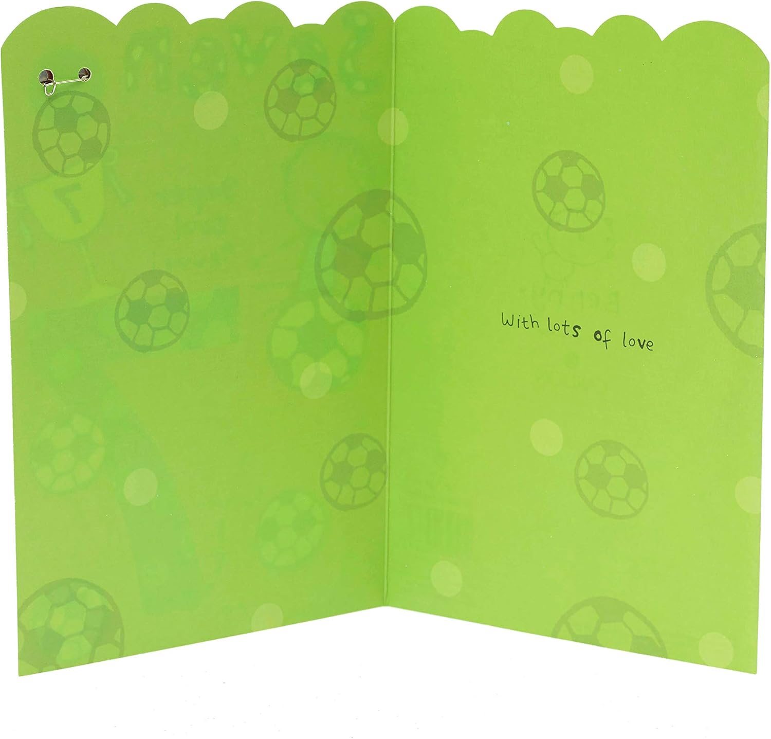 Age 7 Football Birthday Card with Badge - Perfect for Young Football Fans