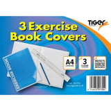 Tiger A4 Clear Exercise Book Covers (Pack of 3) – Bulk Wholesale UK