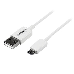 StarTech.com 1m USB A to Micro B White Cable