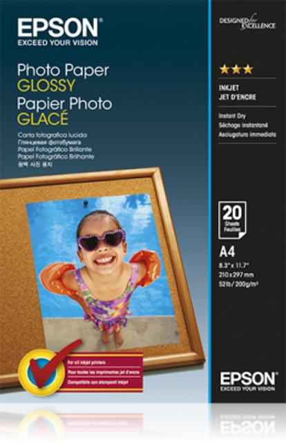 Epson A4 Glossy Photo Paper 20 Sheets - C13S042538