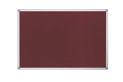 Bi-Office Maya Burgundy Felt Noticeboard Aluminium Frame 2400x1200mm - FA2133170 DD