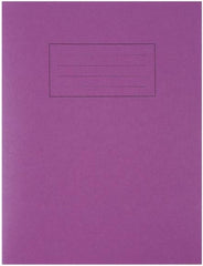 Silvine Exercise Book 229 x 178mm Ruled with Margin Purple