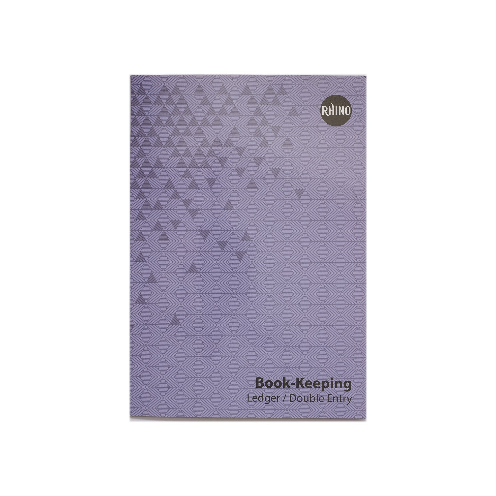 Rhino A4 Book-Keeping Book 32 Page Ledger Ruling (Pack 12) - BKL-4 DD