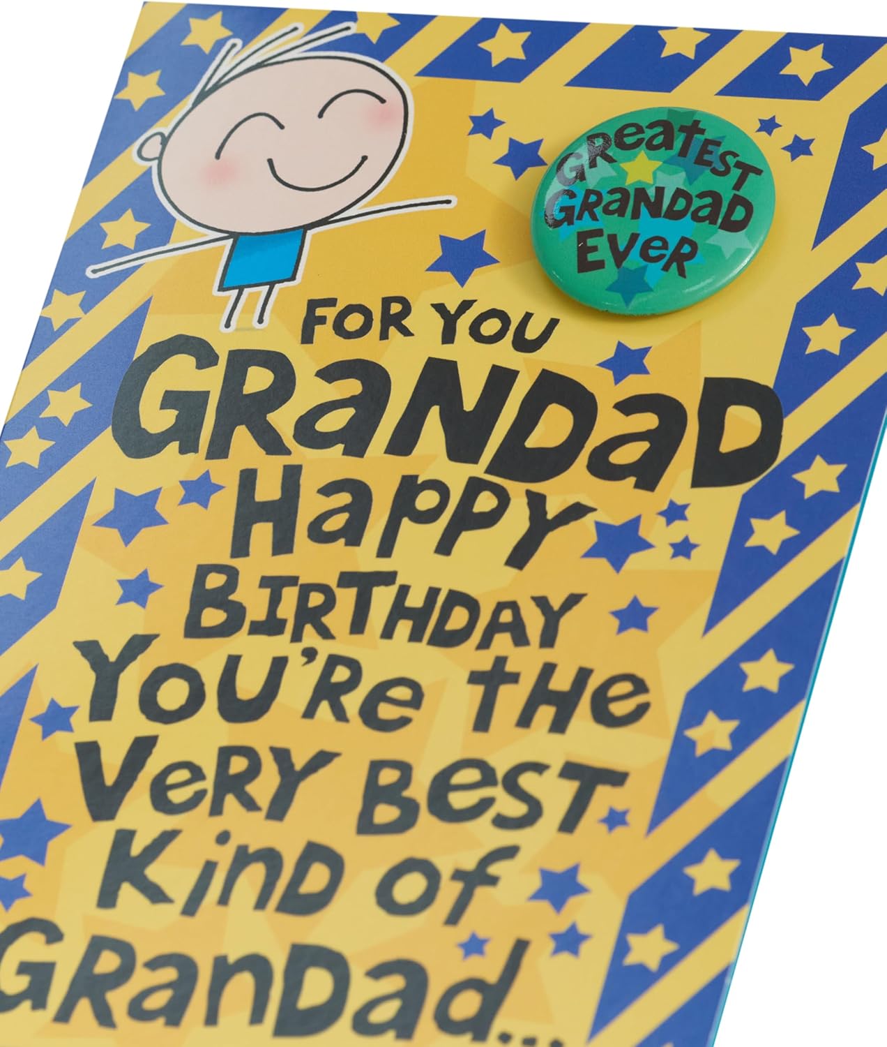 UK Greetings Birthday Card for Grandad - Bright Design