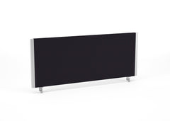 Impulse Straight Screen W1000 x D25 x H400mm Black With Silver Frame - I000272 DD