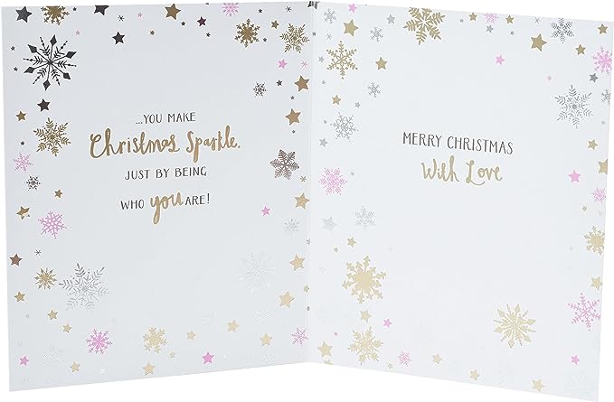 Daughter Christmas Greeting Card Embellished Special Xmas Cards