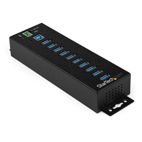 StarTech.com 10 Port USB3 Ind Hub with Power Adapter