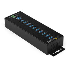 StarTech.com 10 Port USB3 Ind Hub with Power Adapter