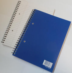 ValueX A5 Wirebound Laminated Notebook Ruled 100 Pages Blue (Pack 5)