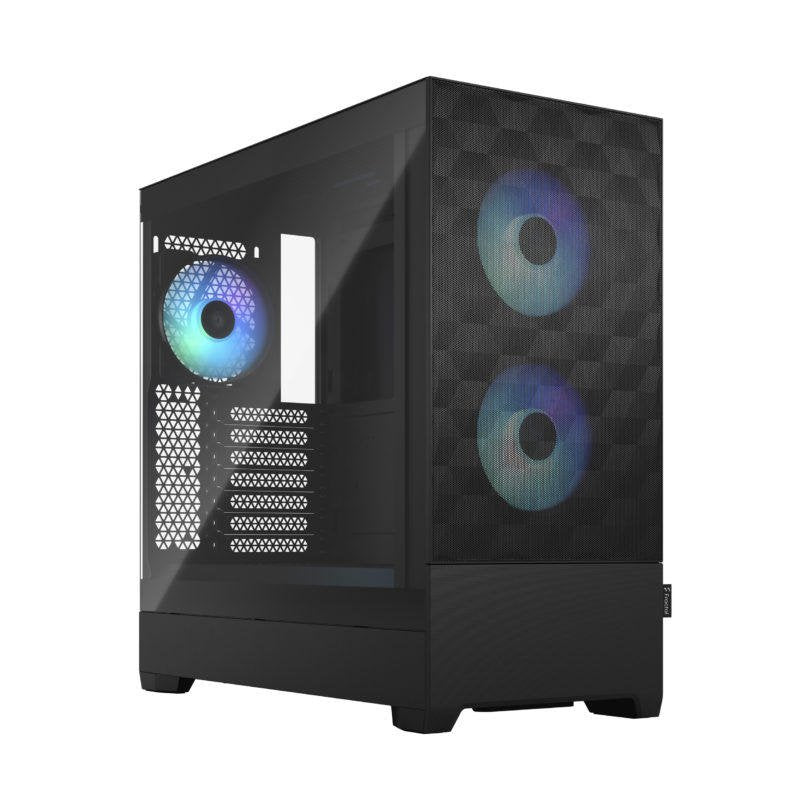 Fractal Design Pop Air RGB Tempered Glass Mid Tower Black Clear Tint ATX PC Case