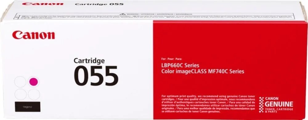 Canon 055M Magenta Standard Capacity Toner Cartridge 2.1k pages - 3014C002