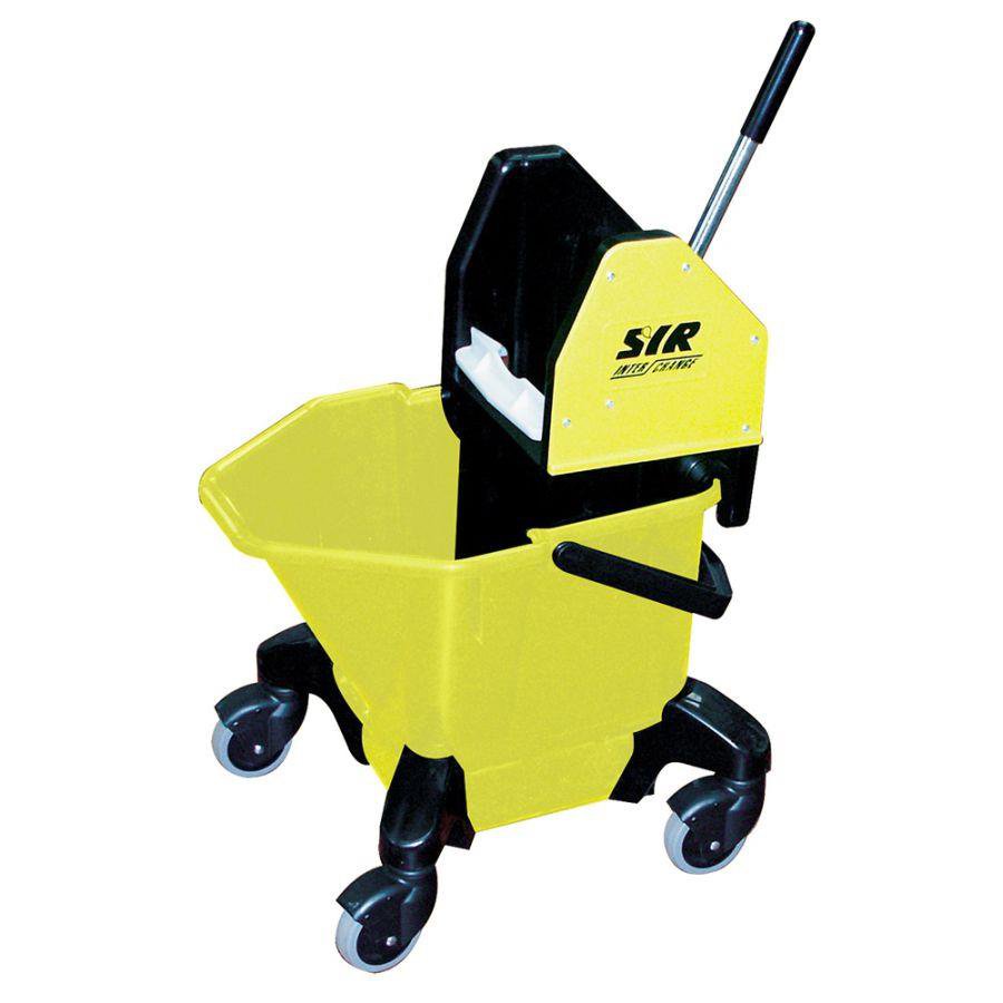 ValueX Combo Mop Bucket With Wringer 13 Litre With Heavy Duty Castors Yellow - 0907003 DD