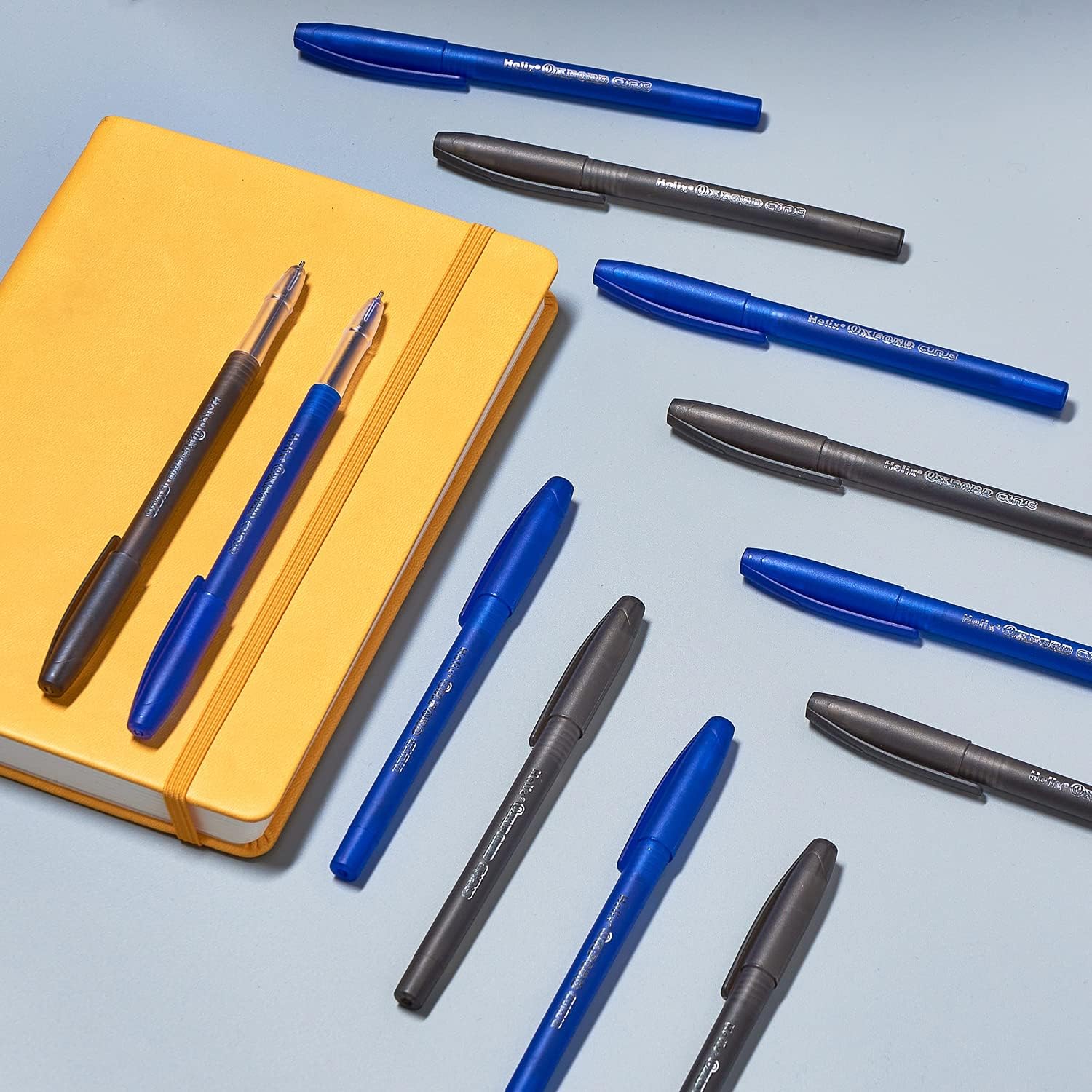 WRITING CURVE PENS X10 BLUE
