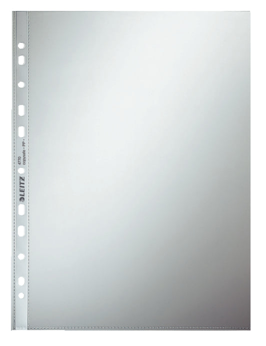Leitz Pocket Standard A4 Polypropylene 75 Micron Clear (Pack 100) - 47700002