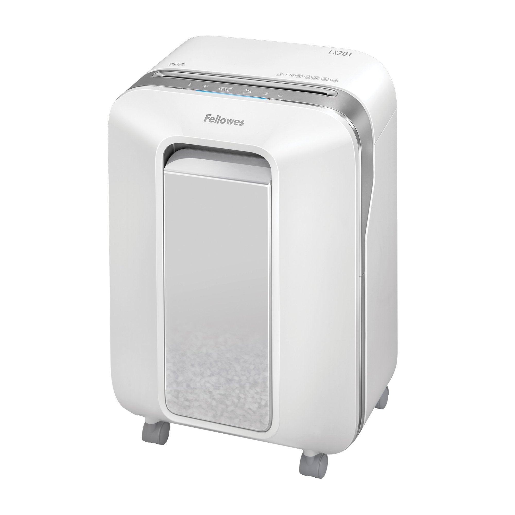 Fellowes Powershred LX201 Micro Cut Shredder 22 Litre 12 Sheet White 5160101