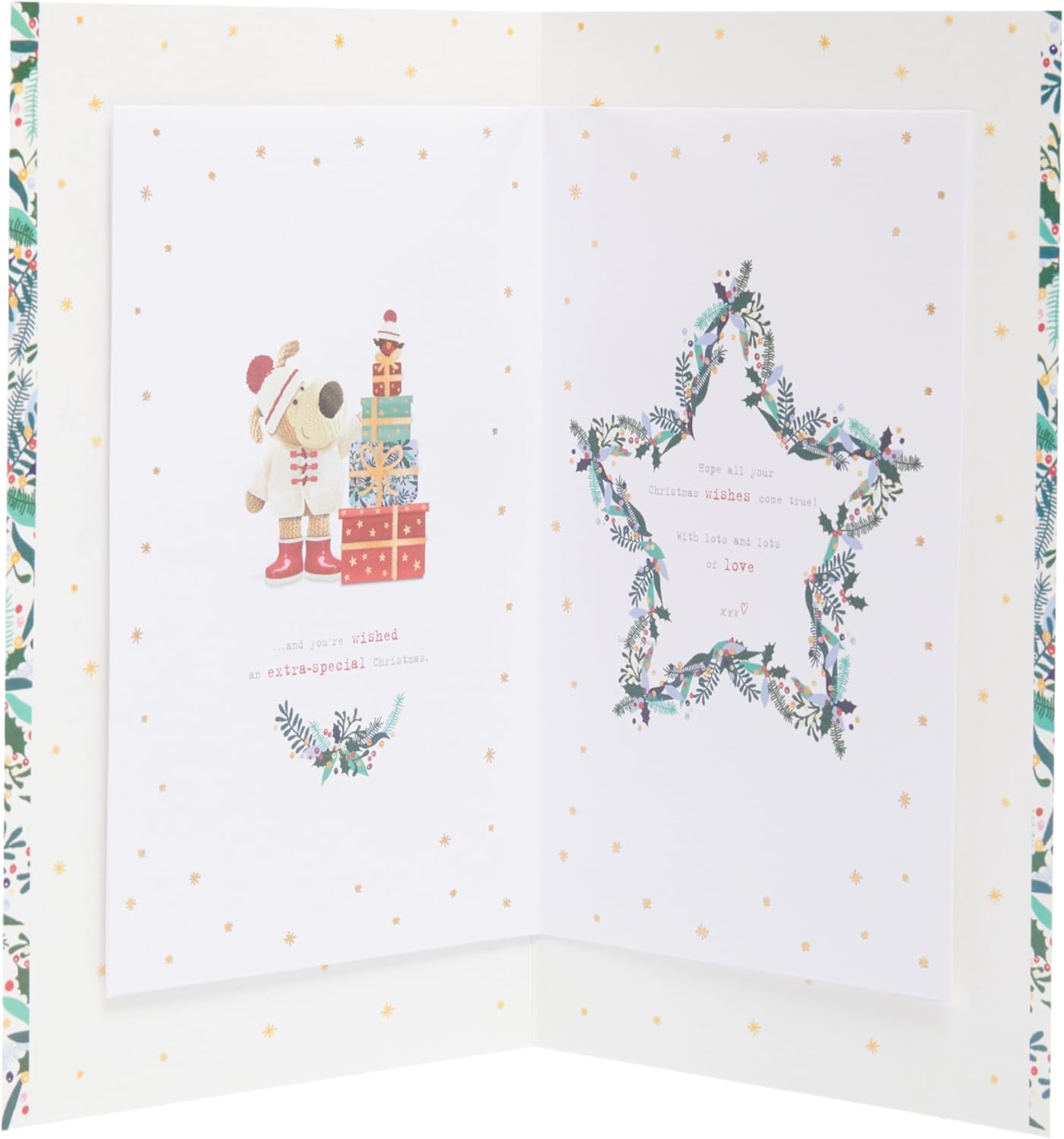 Boofle Embellished Christmas Card for a Very Special Daughter – Cute Festive Design