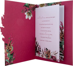 Hallmark Boxed Christmas Card for Mum - Traditional Wreath and Verse Design