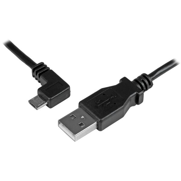 StarTech.com 2m A to Left Angle Micro USB Cable