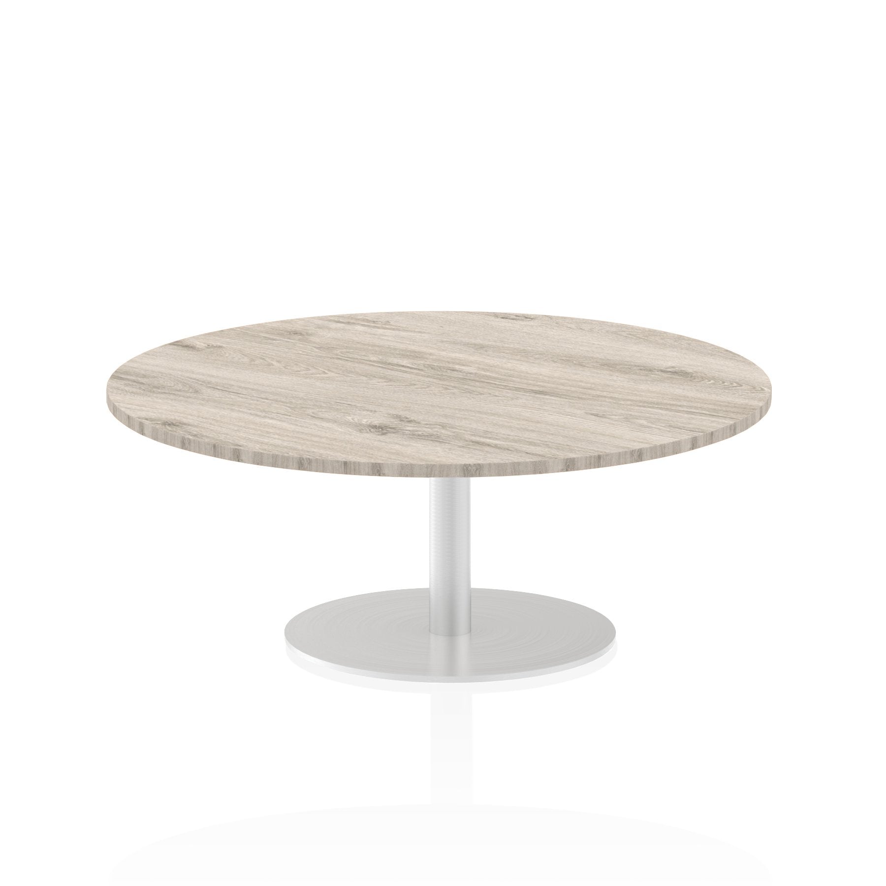 Dynamic Italia 1200mm Poseur Round Table Grey Oak Top 475mm High Leg ITL0159 DD