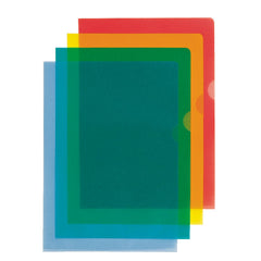 Esselte Cut Back Folder Polypropylene A4 105 Micron Blue (Pack 100) 54837