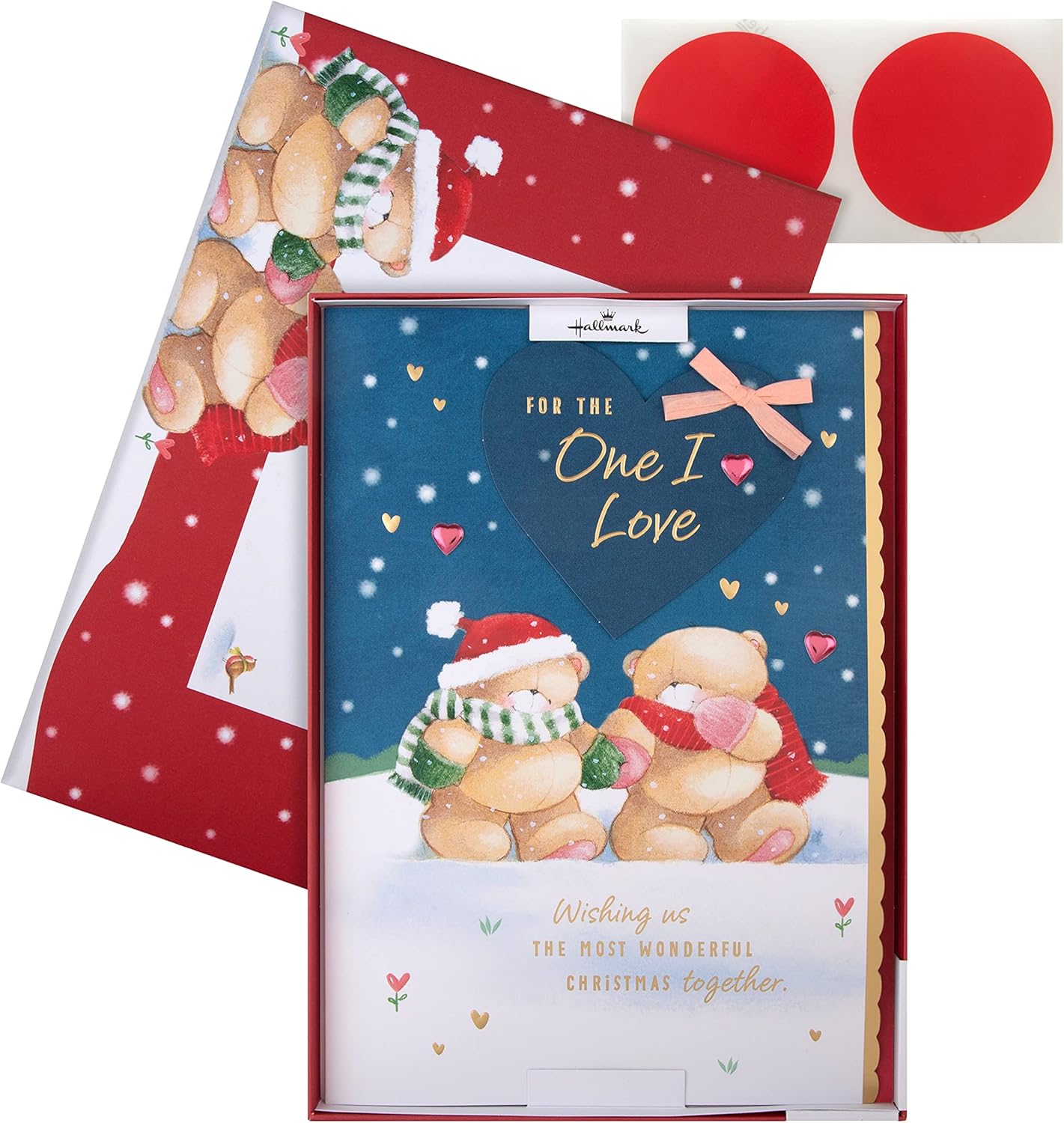 Hallmark Boxed Christmas Card for One I Love – Forever Friends Winter Design