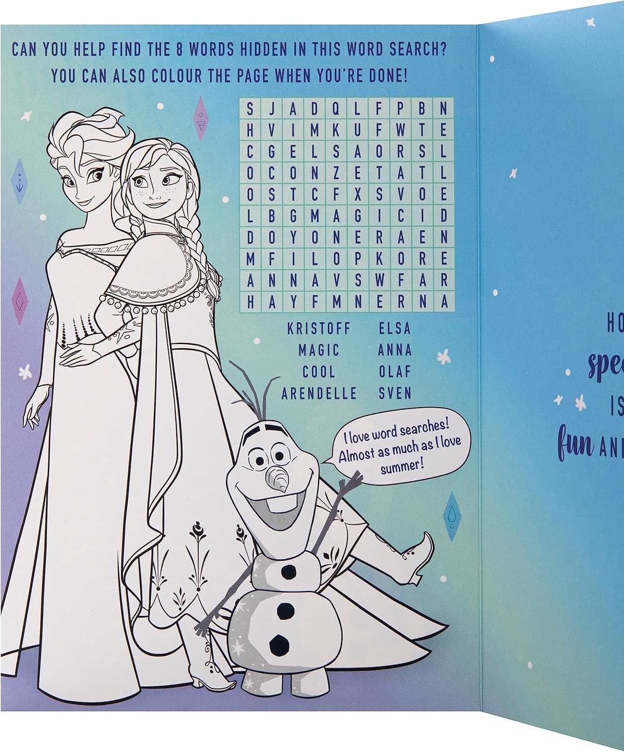 Disney Frozen Birthday Card