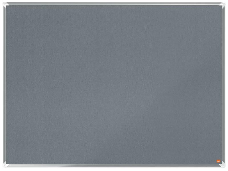 Nobo Premium Plus Grey Felt Noticeboard Aluminium Frame 1200x900mm 1915196