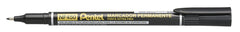 Pentel NF450 Permanent Marker Bullet Tip 0.6mm Line Black (Pack 12) NF450-A