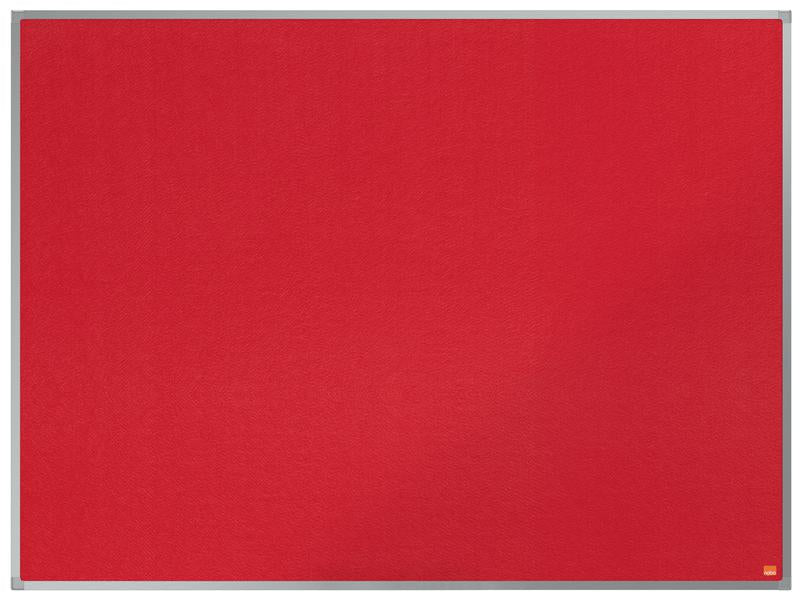 Nobo Essence Felt Notice Board Red 1200x900mm - 1904067