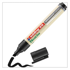 edding 29 EcoLine Whiteboard Marker Chisel Tip 1-5mm Line Black (Pack 10) - 4-29001
