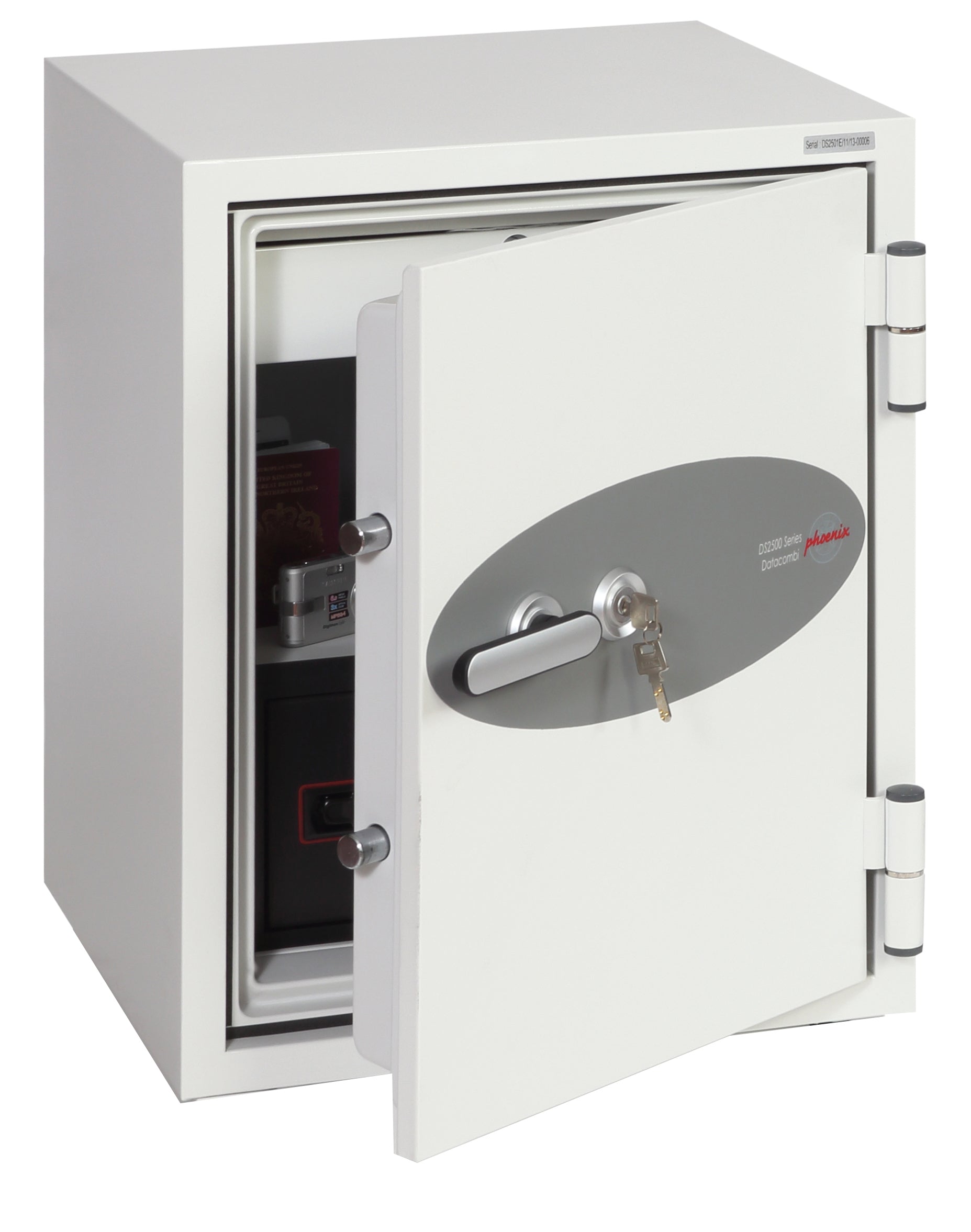 Phoenix Datacombi Size 1 Data Safe Key Lock White DS2501K DD