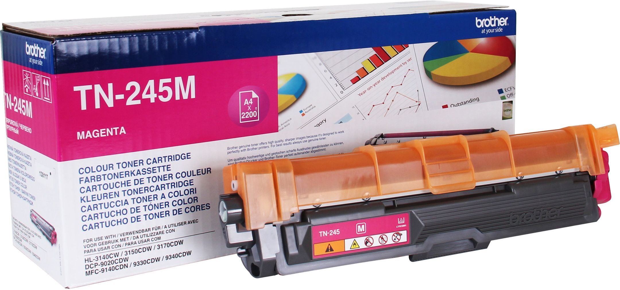 Brother Magenta Toner Cartridge 2.2k pages - TN245M
