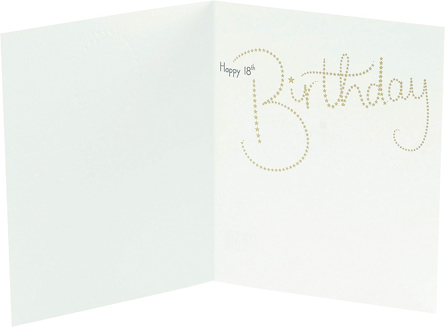 Gold Foil Stars Design Age 18 Birthday Card