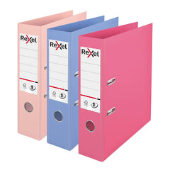 Rexel Solea Polypropylene Lever Arch File A4 75mm Assorted PK3 - 2115711