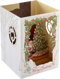 Pop Up Musical Christmas Greeting Card with Light Up Festive Spirit Design