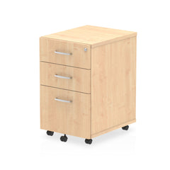 Dynamic Impulse 3 Drawer Under Desk Pedestal Maple I001656 DD