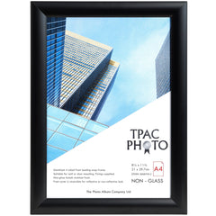 Hampton Frames A4 Non Glass Frame Black Aluminium SNAPA4BLK